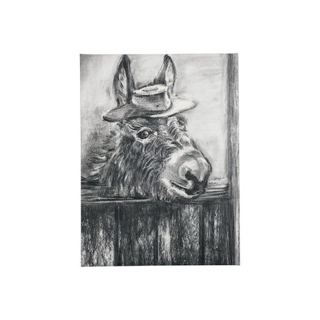 Donkey II by Mercana Studio a Hand Embellished Textured Canvas from Mercana - Luna Furniture
