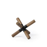 Stuhrling I (Small) 7L x 7W Brown Wood W/ Black Metal Jack from Mercana - Luna Furniture