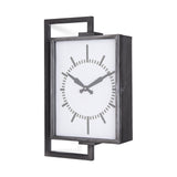 Hagar Rectangular Large Industrial Wall Clock from Mercana - Luna Furniture