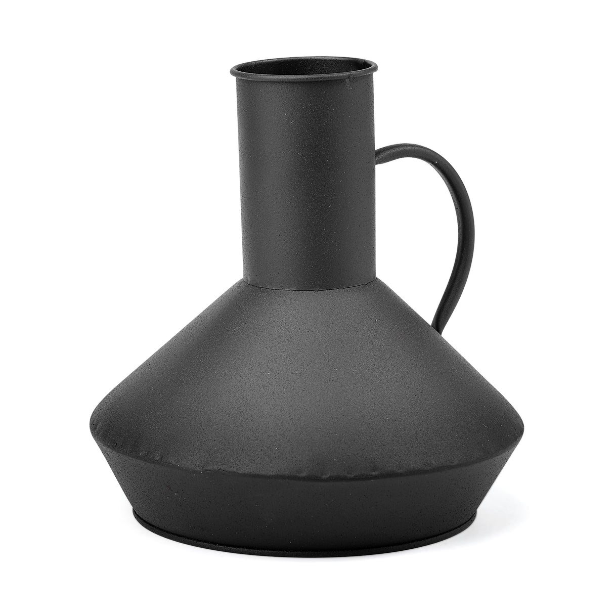 Emily I 8L x 8W Black Metal Decorative Jug from Mercana - Luna Furniture