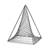 Risley 8L x 8W Gray Metal Triangular Decorative Object from Mercana - Luna Furniture