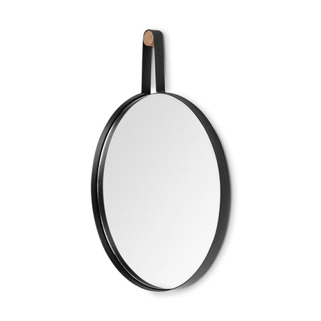 Collie 20x26 Round Black Metal Frame Mirror from Mercana - Luna Furniture
