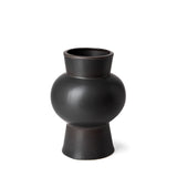 Laforge II Black Ceramic Vase from Mercana - Luna Furniture