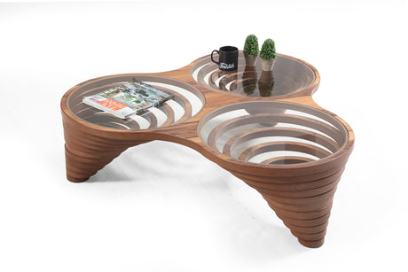 003 Walnut Coffee Table from Nova Furniture - Luna Furniture
