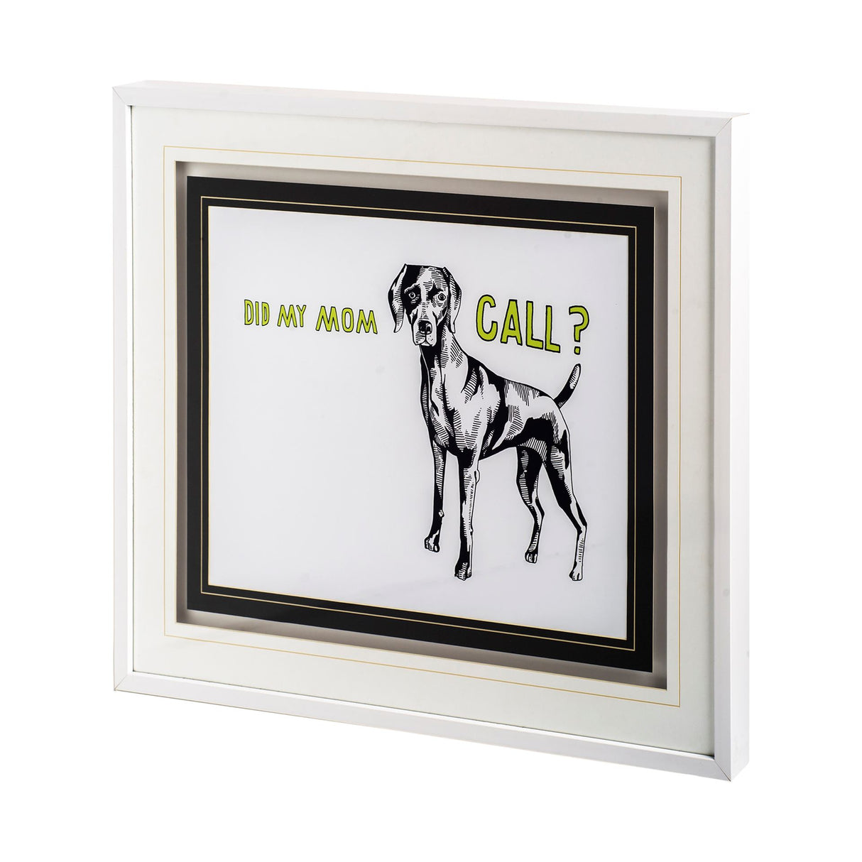 Weimaraner by Marie, Natasha a Framed Art Print Matted under Glass from Mercana - Luna Furniture
