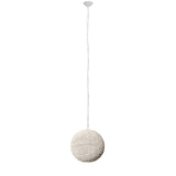 Theta 15.5x14.5 White-Washed Wood Beaded Pendant Light from Mercana - Luna Furniture