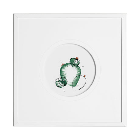 Cactus III by Mercana Studio a Hand Embellished Textured Framed Art Print Matted under Glass from Mercana - Luna Furniture