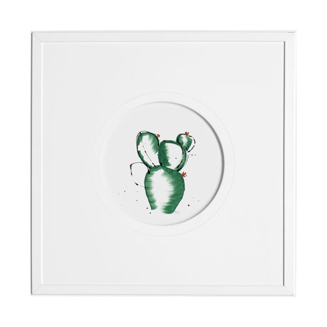 Cactus II by Mercana Studio a Hand Embellished Textured Framed Art Print Matted under Glass from Mercana - Luna Furniture
