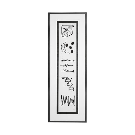 Ancient Notes II by Mercana Studio a Hand Embellished Textured Framed Art Print Matted under Glass from Mercana - Luna Furniture