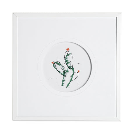 Cactus I by Mercana Studio a Hand Embellished Textured Framed Art Print Matted under Glass from Mercana - Luna Furniture