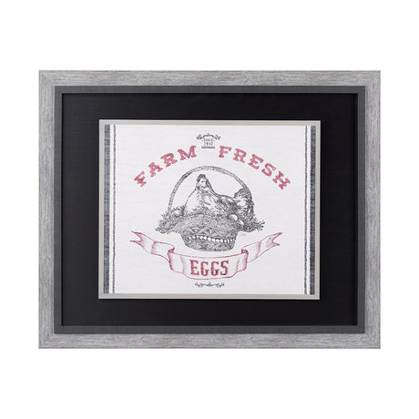 Farm Fresh II by Halle Rakka a Hand Embellished Textured Framed Art Print from Mercana - Luna Furniture