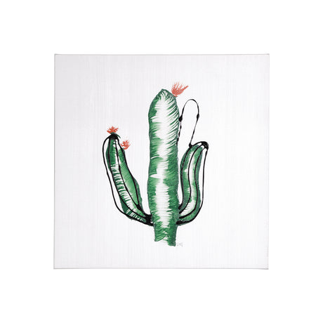 Cactus IV by WRG a Hand Embellished Textured Canvas from Mercana - Luna Furniture