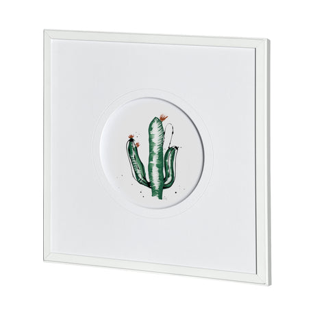 Cactus IV by Mercana Studio a Hand Embellished Textured Framed Art Print Matted under Glass from Mercana - Luna Furniture