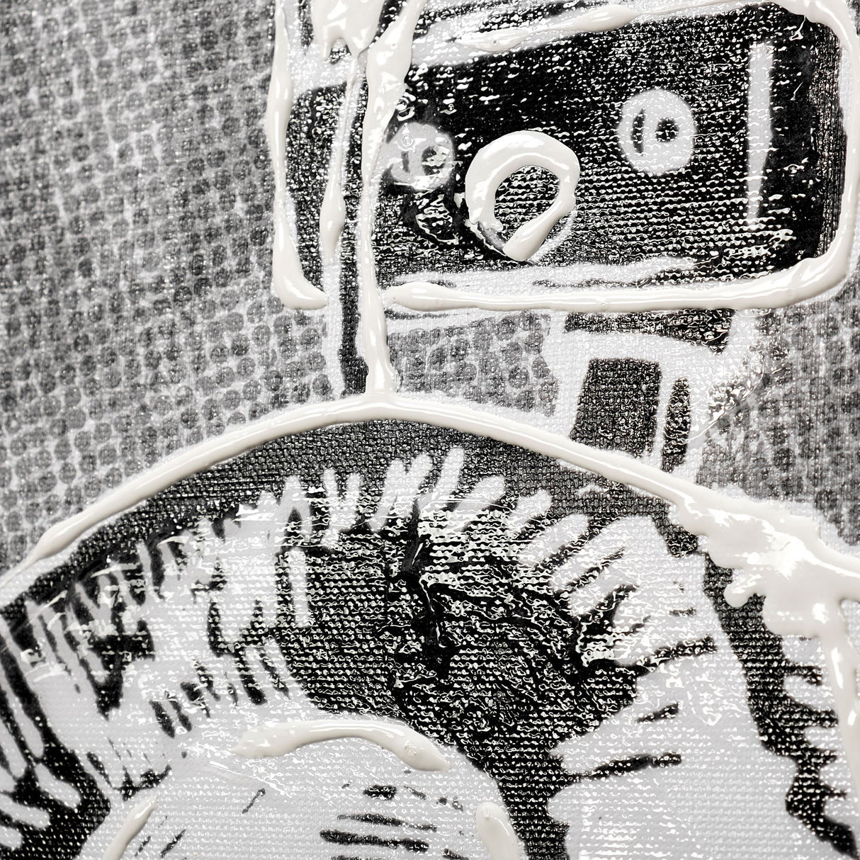Retro Tone II by Alarm a Hand Embellished Textured Canvas from Mercana - Luna Furniture