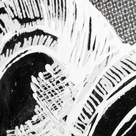 Retro Tone I by Alarm a Hand Embellished Textured Canvas from Mercana - Luna Furniture