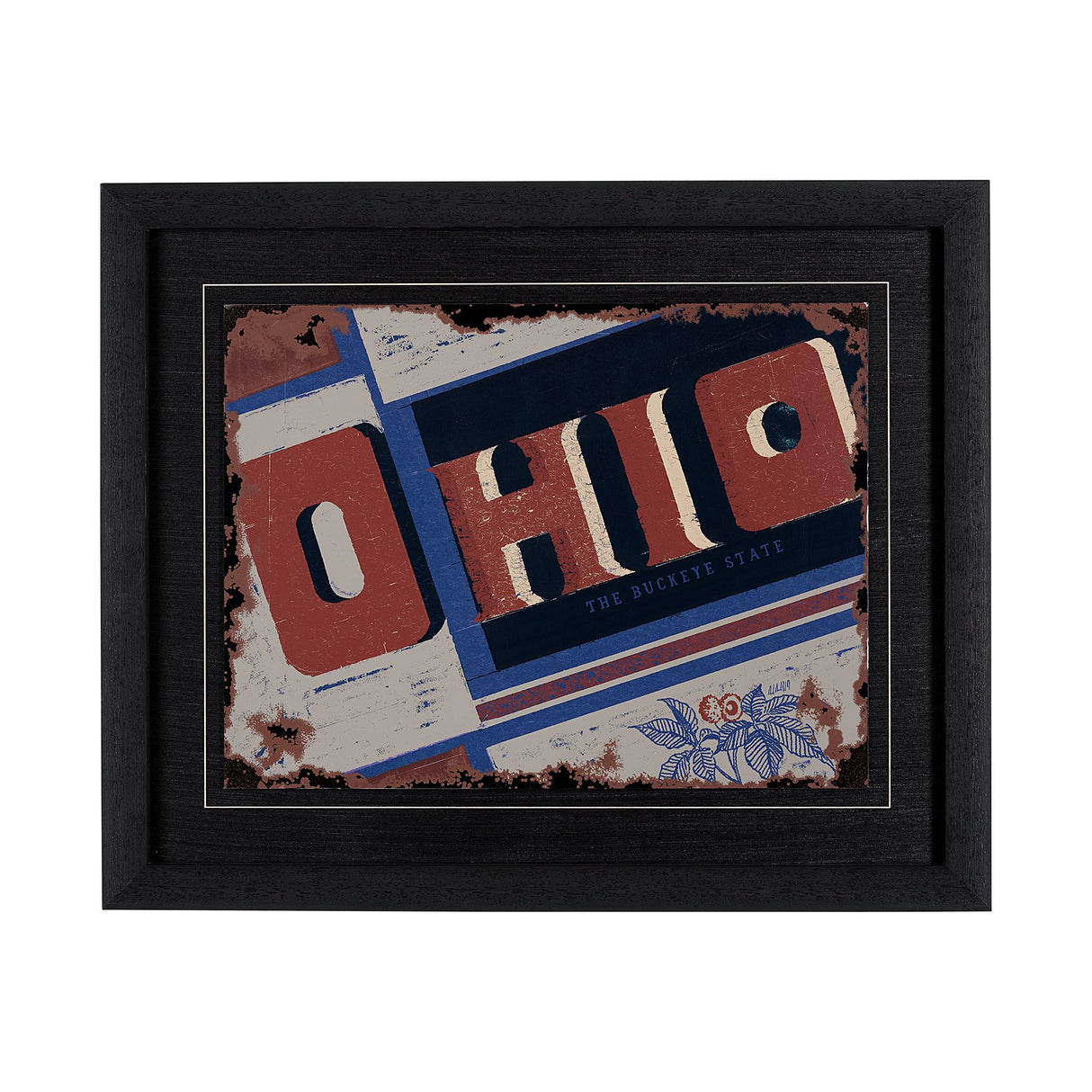 Ohio by Alarm a Hand Embellished Textured Framed Art Print from Mercana - Luna Furniture