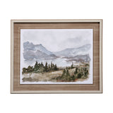 Overcast Reservoir I by Ethan Harper a Hand Embellished Textured Framed Art Print Matted under Glass from Mercana - Luna Furniture