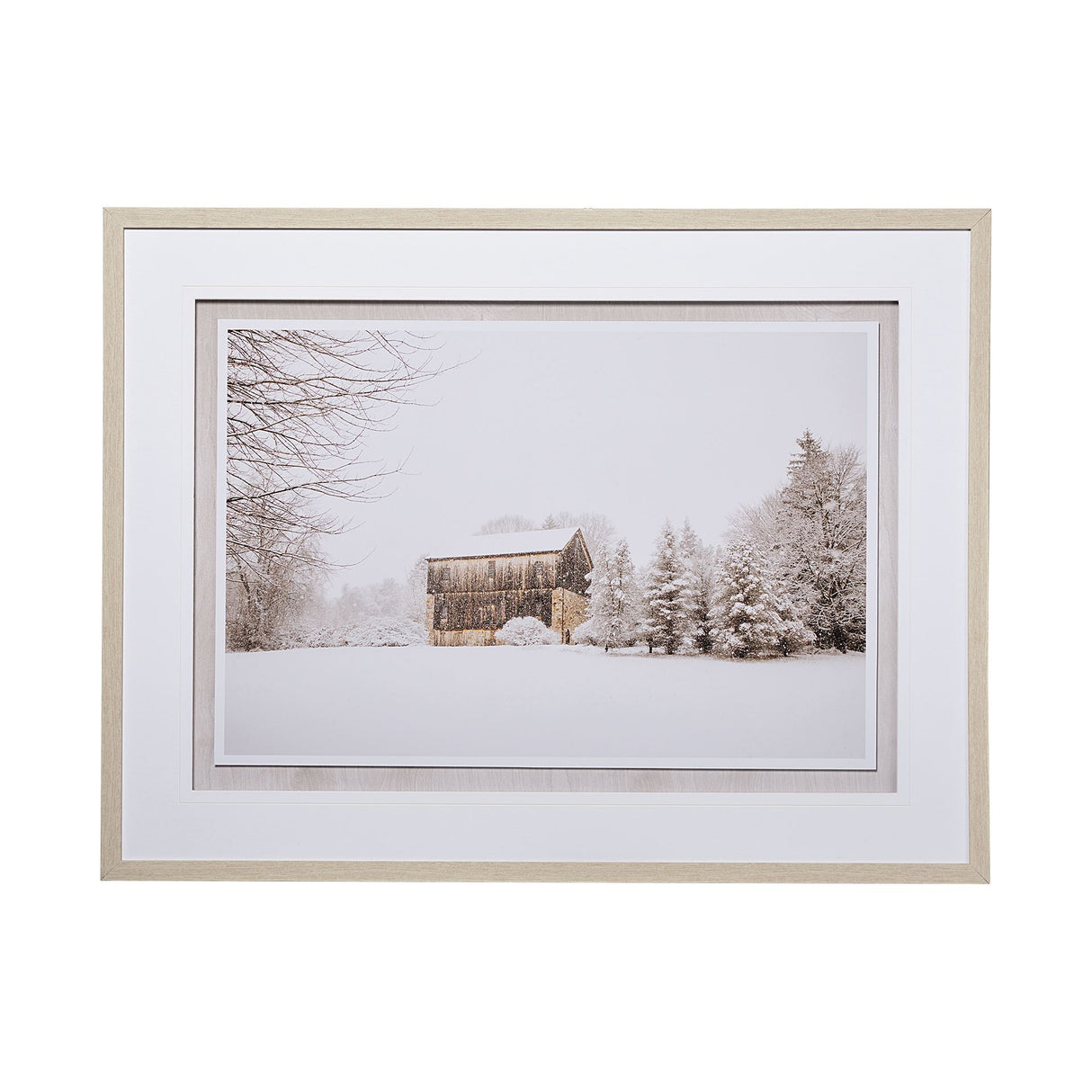 First Snow by Aledanda a Framed Photo Art Print Matted under Glass from Mercana - Luna Furniture