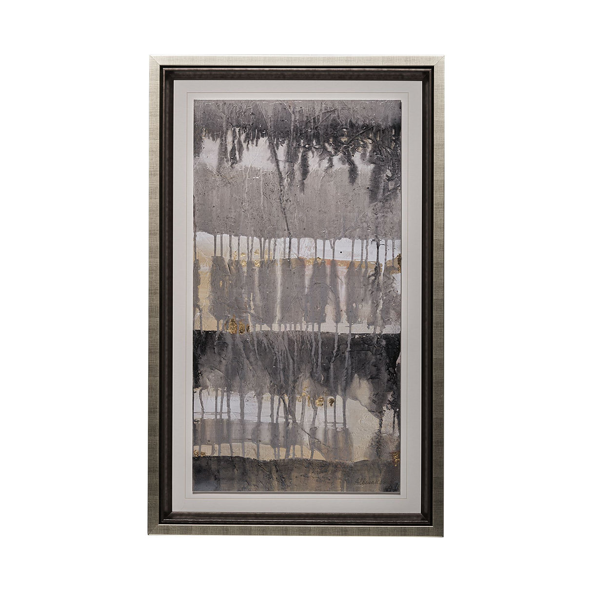 Tectonic I by Albena Hristova a Hand Embellished Textured Framed Art Print Matted under Glass from Mercana - Luna Furniture