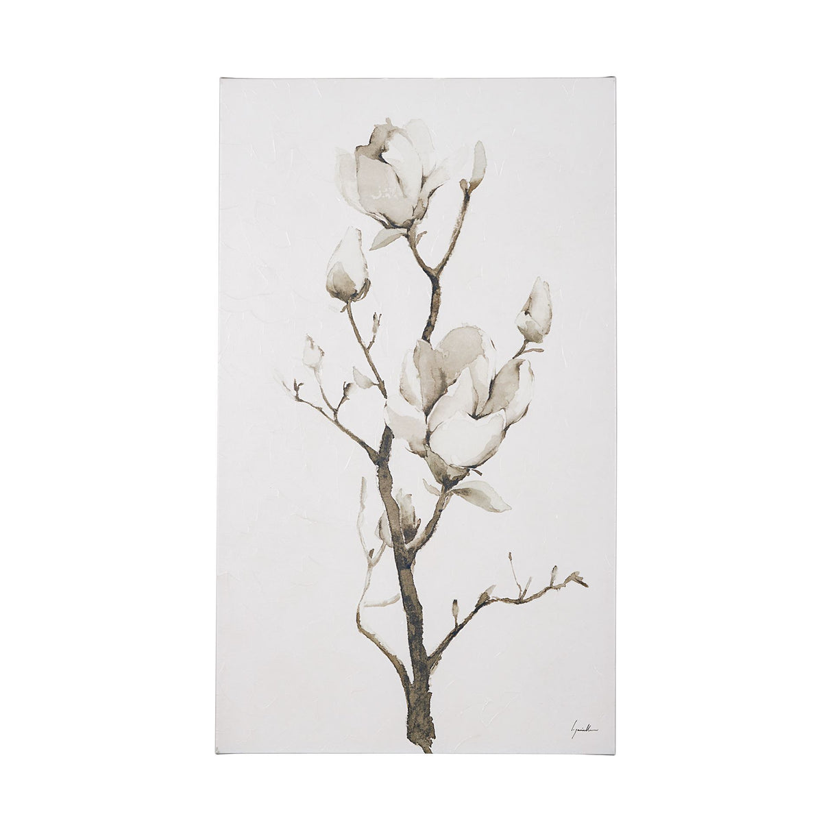 Magnolia II by Gabrielle Campbell a Hand Embellished Textured Canvas from Mercana - Luna Furniture