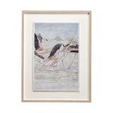 Flamingo I by Mercana Studio a Hand Embellished Textured Framed Art Print Matted under Glass from Mercana - Luna Furniture