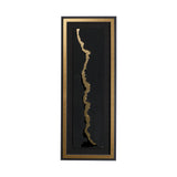 Gold River by Barbara Fleming a Hand Embelished Textured Framed Art Print Matted under Glass from Mercana - Luna Furniture