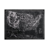 Explorer USA Map Noir by Vintage Collection a Hand Embellished Textured Canvas from Mercana - Luna Furniture