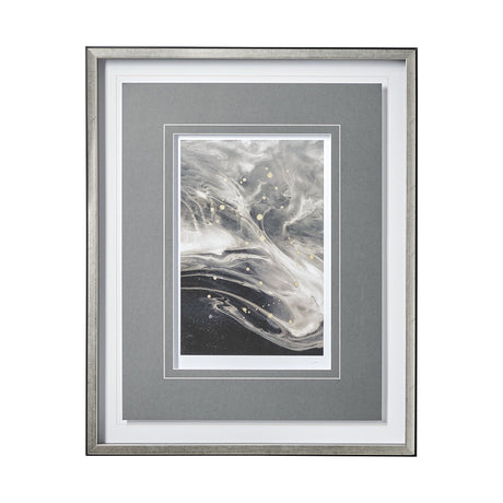 Greek Pitch I by Gabrielle Campbell a Hand Embellished Textured Framed Art Print Matted under Glass from Mercana - Luna Furniture