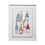 Watercolor Buoys I by Jenifer Paxton Parker a Framed Art Print Matted under Glass from Mercana - Luna Furniture