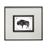 Dynamic Bison II by Ethan Harper a Hand Embellished Textured Framed Art Print Matted under Glass from Mercana - Luna Furniture