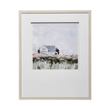 House on a Hill I by Emma Scarvey a Hand Embellished Textured Framed Art Print Matted under Glass from Mercana - Luna Furniture