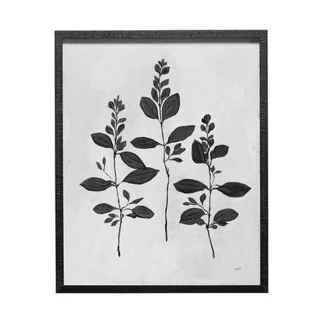 Botanical Study IV by Julia Purinton a Hand Embellished Textured Framed Art Print Matted under Glass from Mercana - Luna Furniture