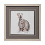 Forest Friends VIII (Hare) by Lisa Audit Hand Embellished Framed Art Print Matted under Glass from Mercana - Luna Furniture