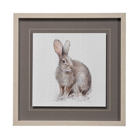Forest Friends VIII (Hare) by Lisa Audit Hand Embellished Framed Art Print Matted under Glass from Mercana - Luna Furniture