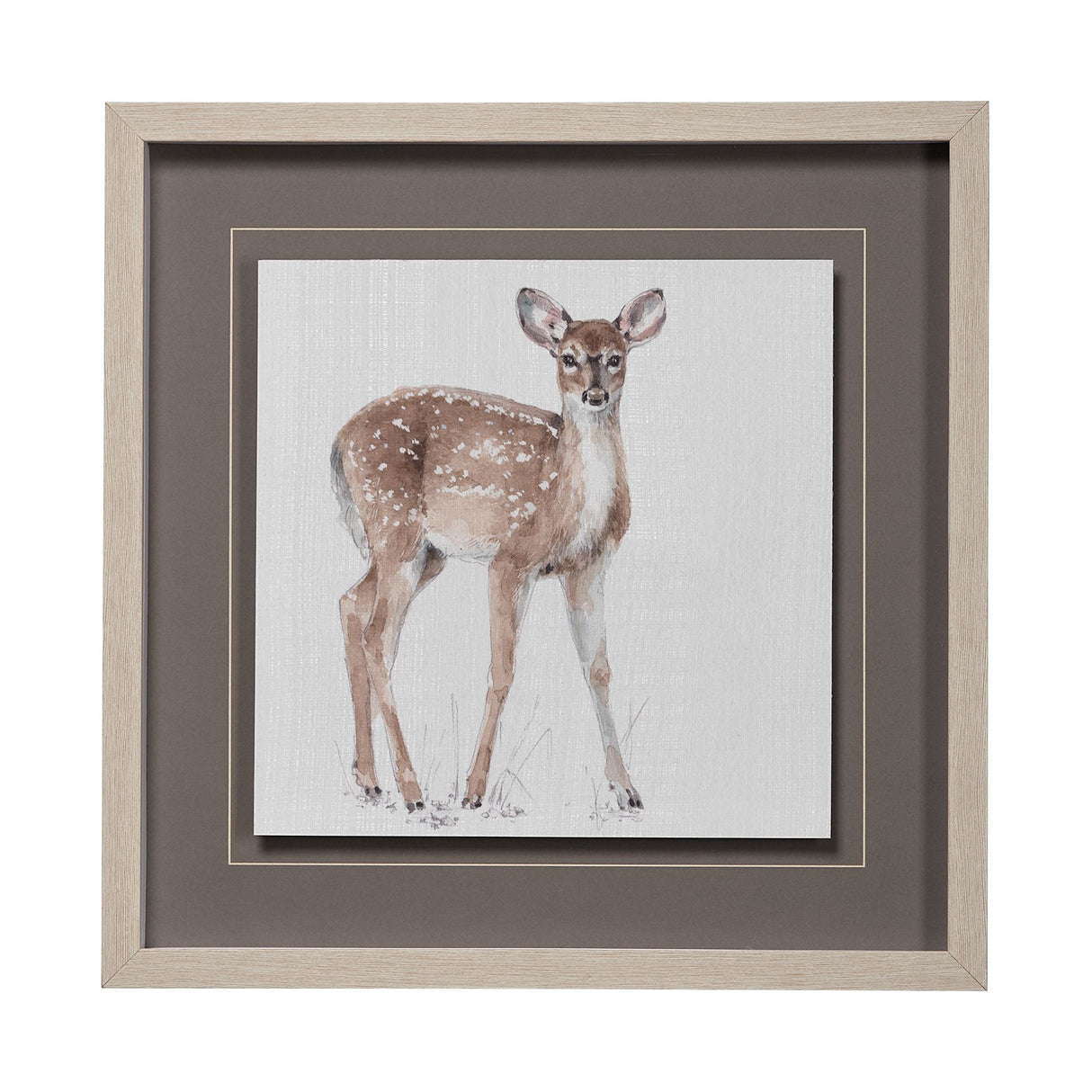 Forest Friends XII (Deer) by Lisa Audit Hand Embellished Textured Framed Art Print Matted under Glas from Mercana - Luna Furniture