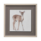 Forest Friends XII (Deer) by Lisa Audit Hand Embellished Textured Framed Art Print Matted under Glas from Mercana - Luna Furniture