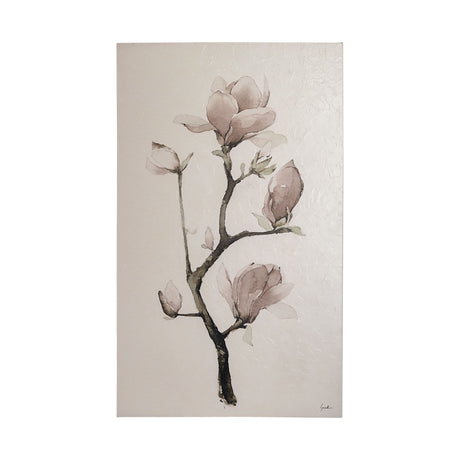 Magnolia I by Gabrielle Campbell a Hand Embellished Textured Canvas from Mercana - Luna Furniture