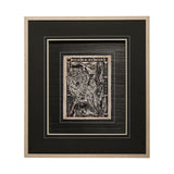 Linocut IV by Mercana Studio a Hand Embellished Textured Framed Art Print Matted under Glass from Mercana - Luna Furniture