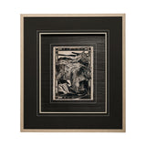 Linocut II by Mercana Studio a Hand Embellished Textured Framed Art Print Matted under Glass from Mercana - Luna Furniture