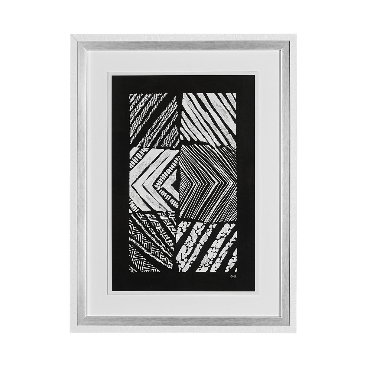 Maze I by Alarm a Hand Embellished Textured Framed Art Print Matted under Glass from Mercana - Luna Furniture