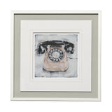 Retro Phone IV by Ethan Harper a Framed Art Print Matted under Glass from Mercana - Luna Furniture