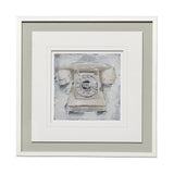 Retro Phone II by Ethan Harper a Framed Art Print Matted under Glass from Mercana - Luna Furniture