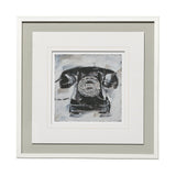 Retro Phone I by Ethan Harper a Framed Art Print Matted under Glass from Mercana - Luna Furniture