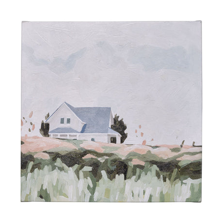 House on a Hill I by Emma Scarvey a Hand Embellished Textured Canvas from Mercana - Luna Furniture