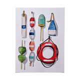 Watercolor Buoys II by Mercana Studio a Hand Embellished Textured Canvas from Mercana - Luna Furniture