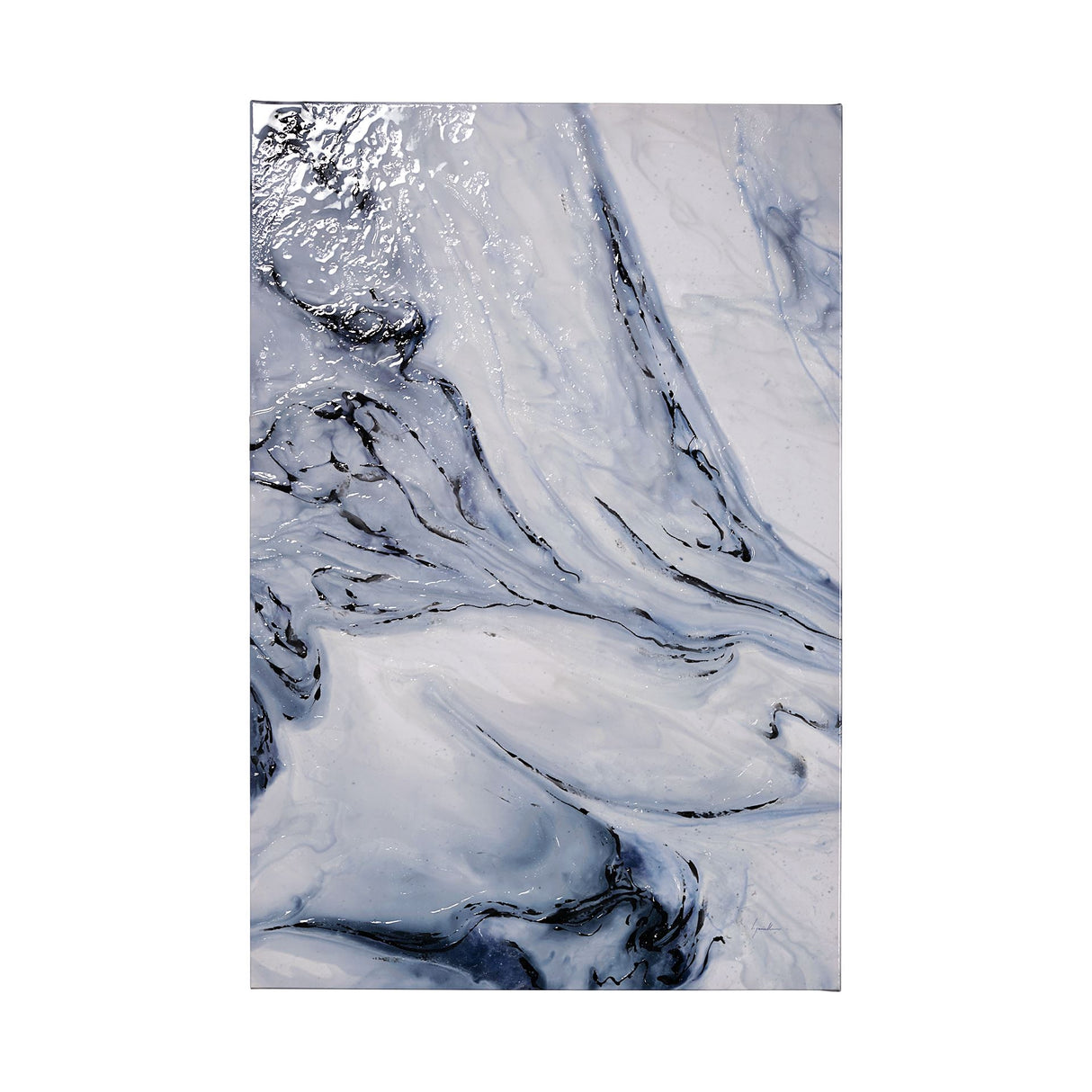 Thunderclouds II by Gabrielle Campbell a Hand Embellished Textured Canvas from Mercana - Luna Furniture