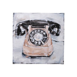 Retro Phone IV by Ethan Harper a Hand Embellished Textured Canvas from Mercana - Luna Furniture