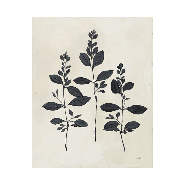 Botanical Study IV by Julia Purinton a Hand Embellished Textured Canvas
