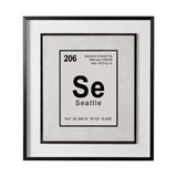 Seattle by Glartlab a Hand Embellished Textured Framed Art Print Matted under Glass from Mercana - Luna Furniture