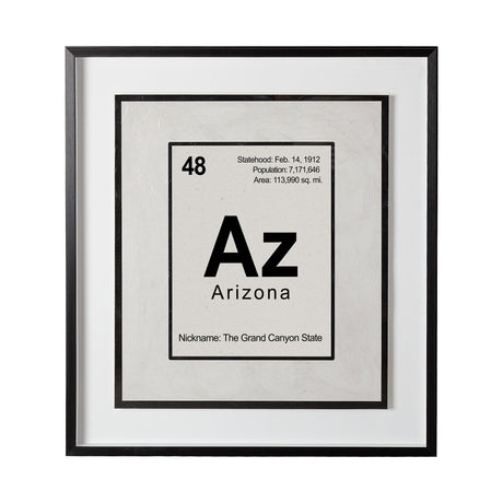 Arizona by Glartlab a Hand Embellished Textured Framed Art Print Matted under Glass from Mercana - Luna Furniture